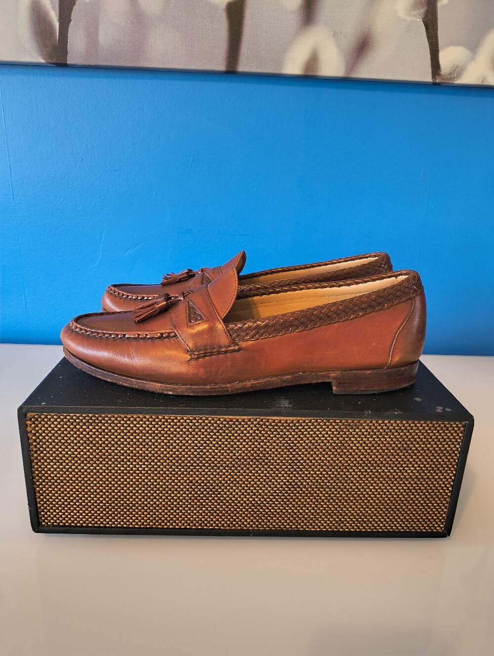 🕰️ Vtg. Allen Edmonds Men's Maxfield Tassel Loafer size 14D - Picture 5 of 11